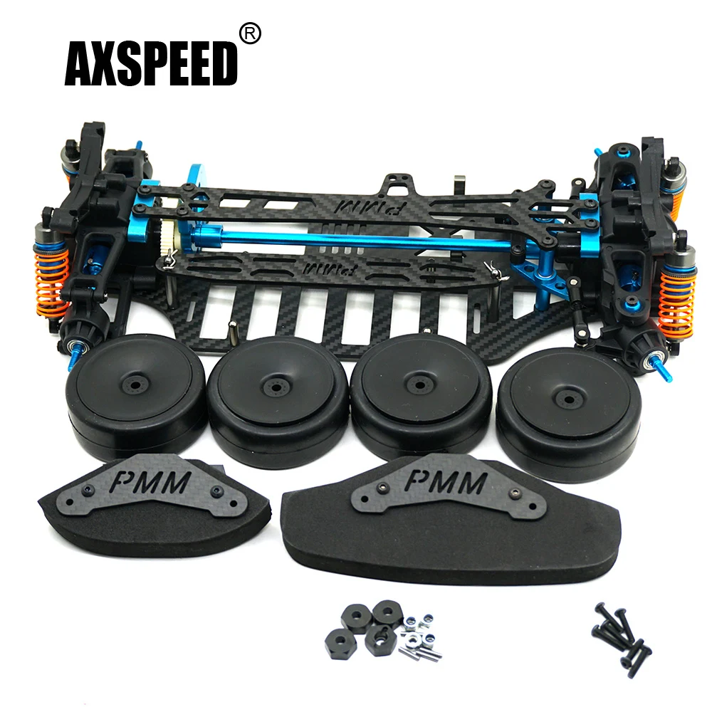 AXSPEED 1 комплект обновленная версия 1/10 радиоуправляемая Автомобильная рама для