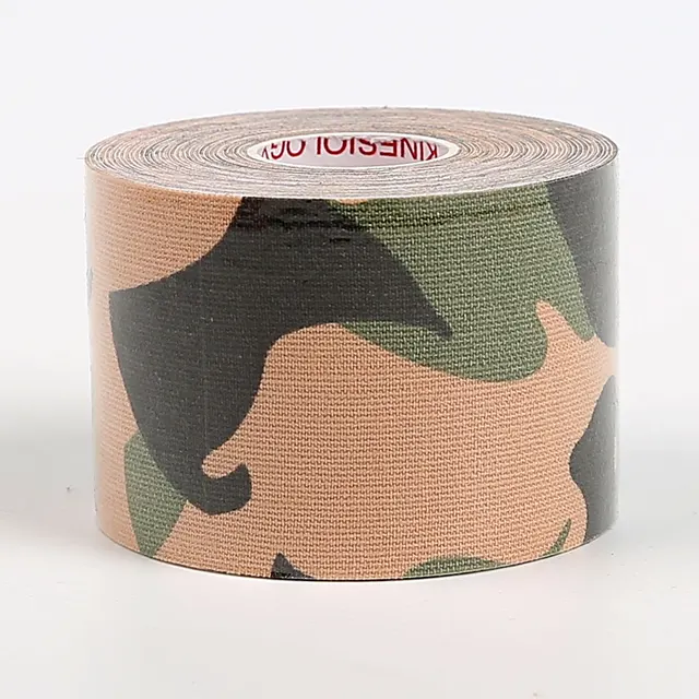 15 Colours Kinesiology Athletic Tape Recovery Sports Cotton Elastic Adhesive Strain Injury Fitness Run Knee Muscle Pain Relief C green