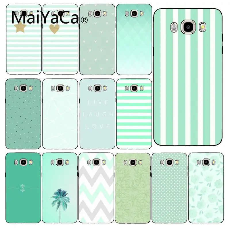 Maiyaca простой маленький свежий мятно зеленый чехол для телефона Samsung Galaxy J7 J6 J8 J4 J4Plus