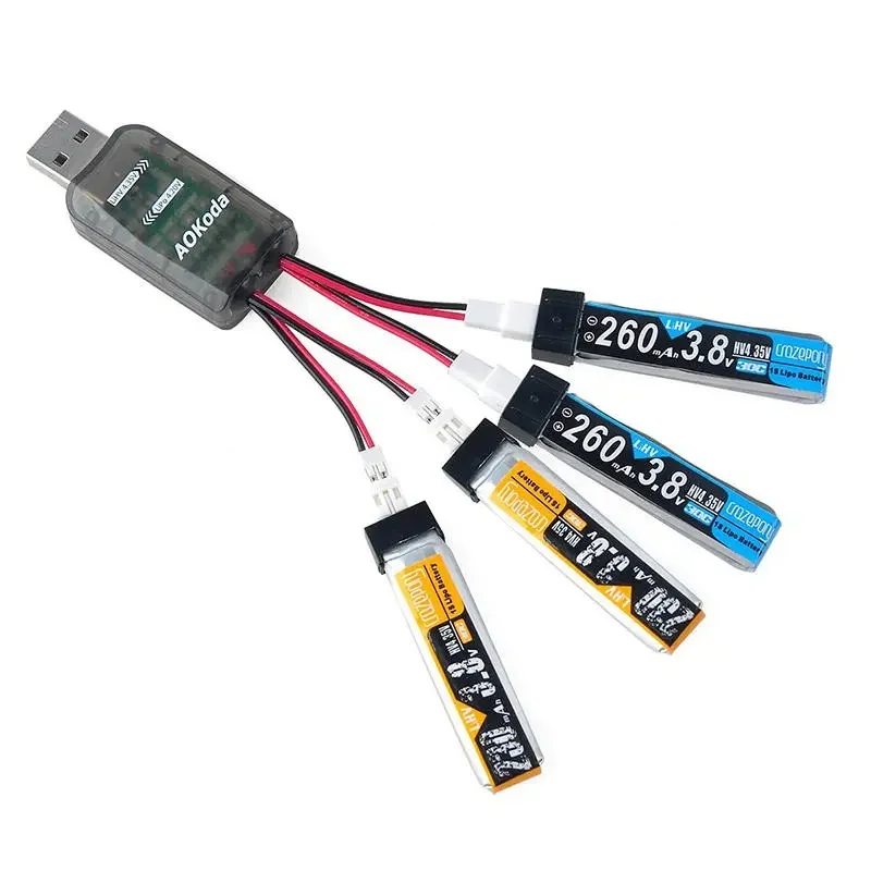 AOKoda CX405 4CH Micro USB зарядное устройство для 1S E010 Tiny Whoop Lipo LiHV батарея|Зарядные