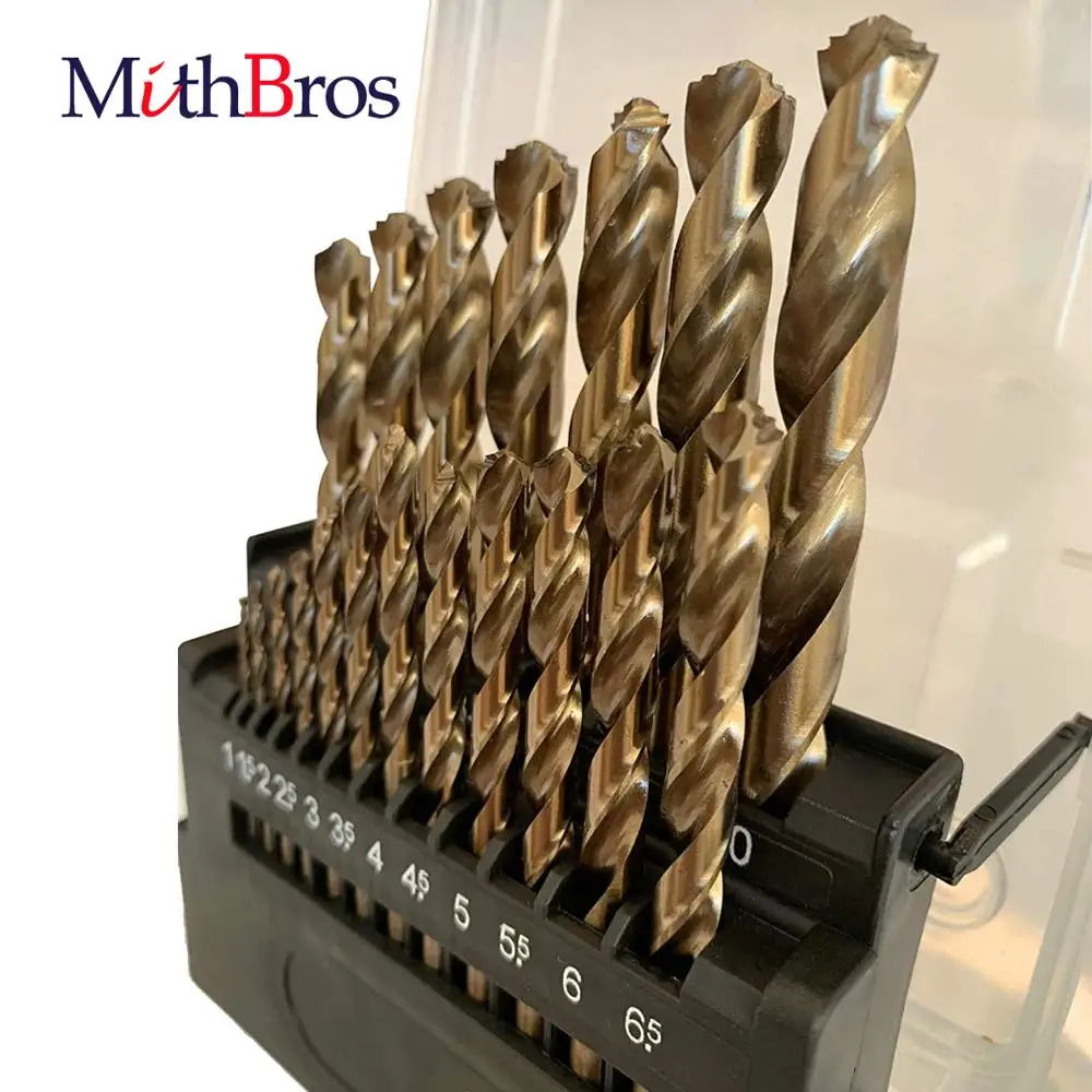 MithBros M42 8 Cobalt Twist Drill Bits HSS Twist Drill Bits Set Set