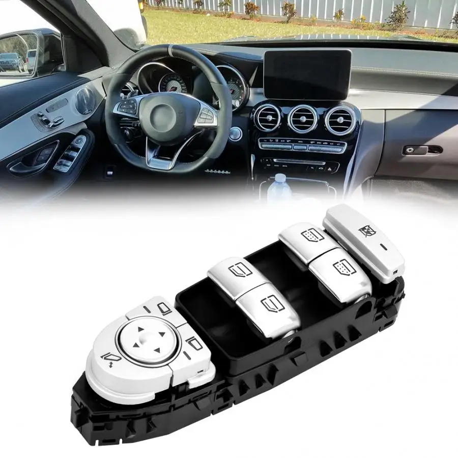 Главный переключатель стеклоподъемника с левой стороны, подходит для Mercedes Benz C300 C63, кнопка запуска двигателя, переключатель зажигания 2229056800