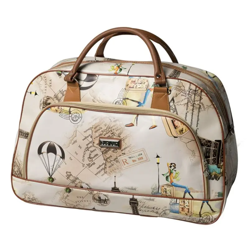 Модная Дорожная сумка на молнии из искусственной кожи, дорожная сумка для женщин, сумка для хранения, сумка для путешествий, модный фирменный дизайн