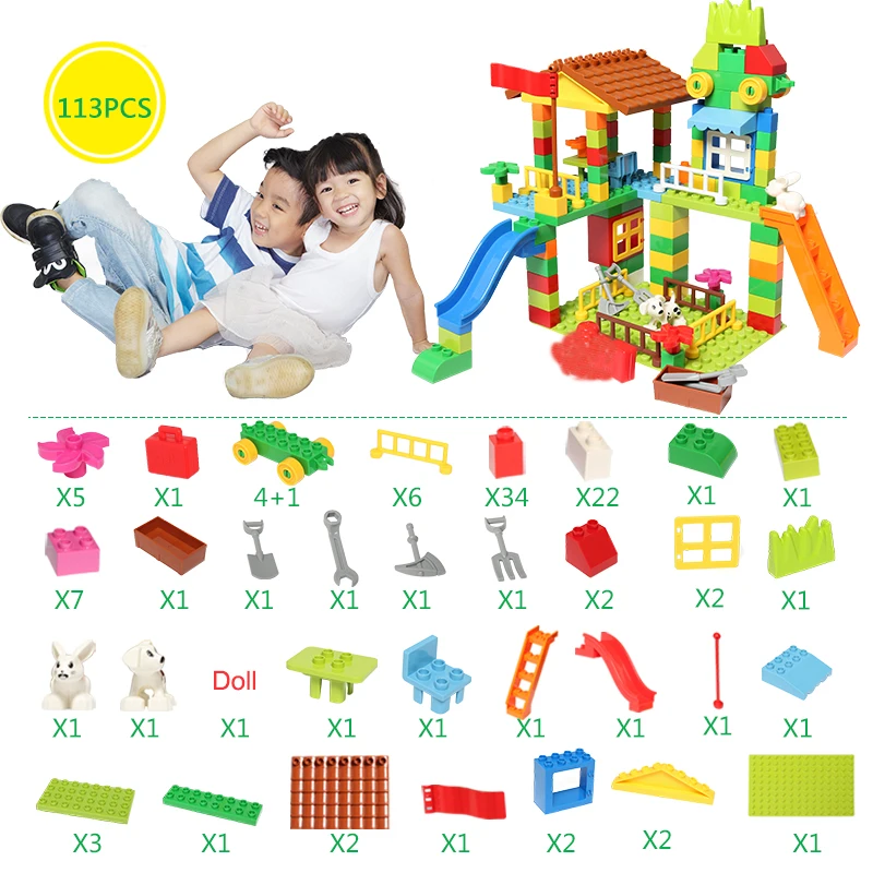 Octopus Swing Amusement Park Building Blocks - 1189 Piece Bricks Toy Set For Kids & Adults