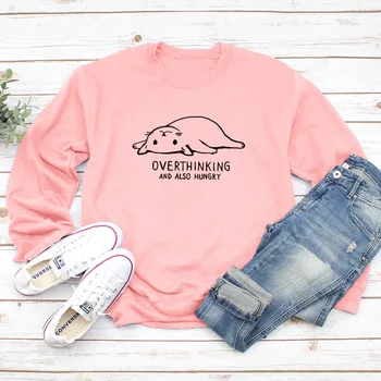 

2019 Autumn Lovely Cat Print Women Hoodie Long Sleeve Pullover Pink Sweatshirts Harajuku Hoodies Casual Tops Women Clothes