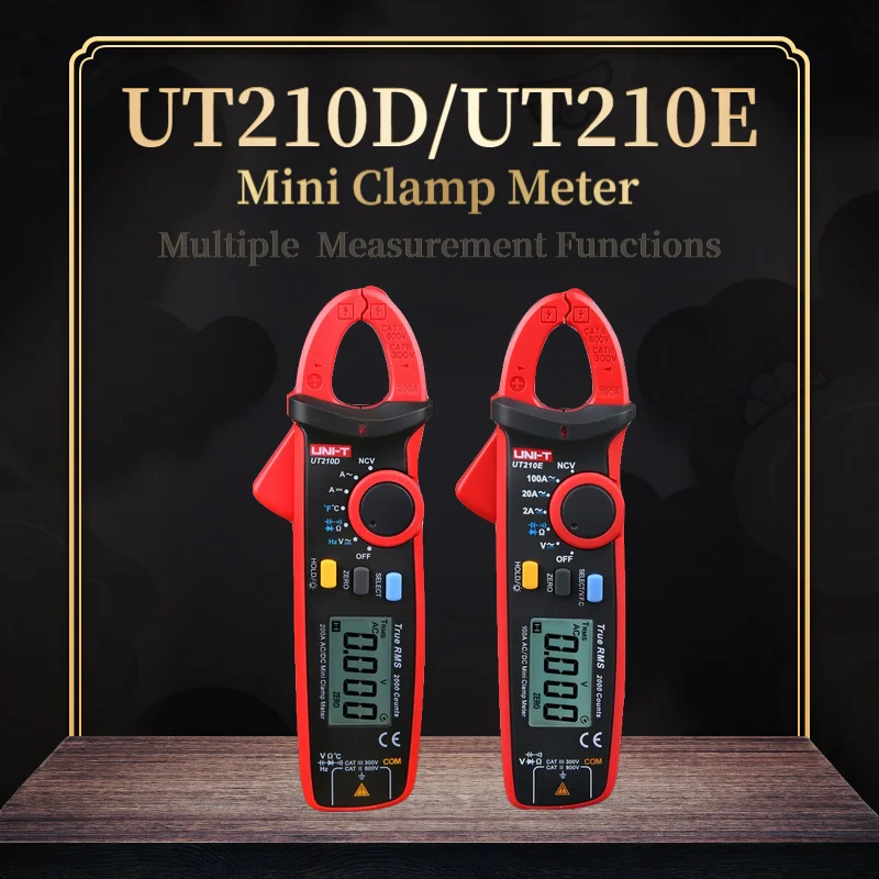 Цифровые Мини-клещи UNI-T UT210D/UT210E Бесконтактный мультиметр емкости и напряжения