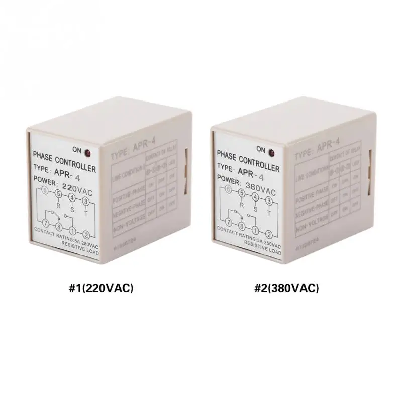 

APR-4 Phase Loss Reverse Relay Phase Sequence Controller 10A 220/380VAC tools