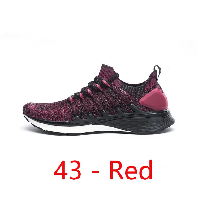Xiaomi Mijia спортивная обувь 3 кроссовки 3 мужские уличные спортивные Uni-moulding 3D Fishbone замок система Вязание верх мужские кроссовки - Цвет: red 43