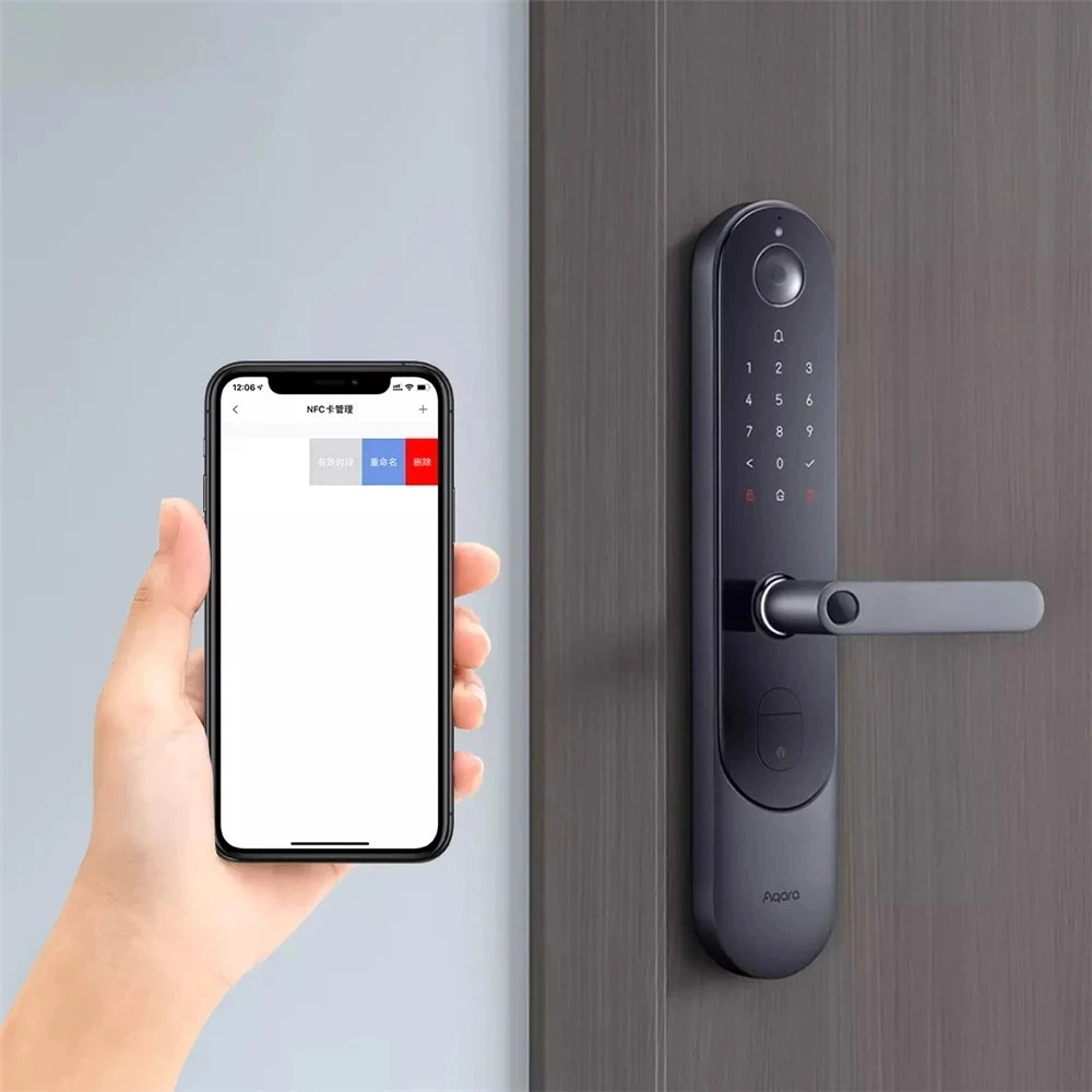 Original Aqara Smart Door Lock NFC Card Support Aqara Smart Door Lock N100/N200/P100 Series App Control EAL5+ Chip For Security