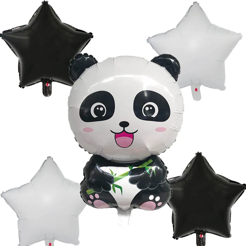 Носки для малышей с милым рисунком панды Фольга шары набор Беби Шауэр Детский игрушки детский наряд для дня рождения лес вечерние панды, звезд и 0-9 шара с цифрой Декор