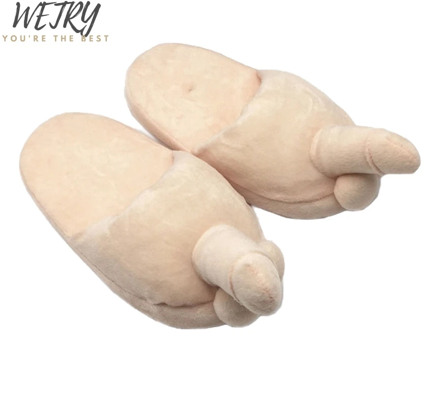 Секс-игрушки сексуальные зимние тапочки Забавный пенис домашние Теплые весенние