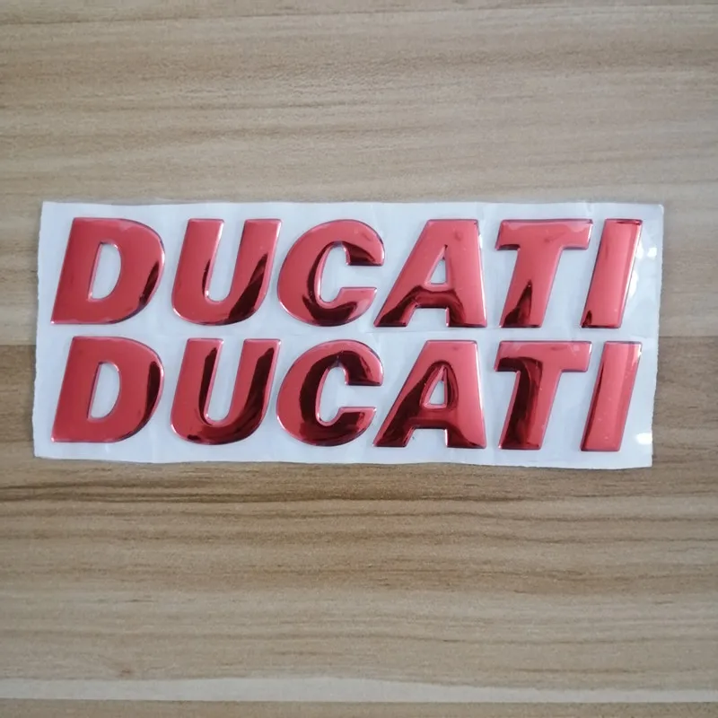 Emblems Stickers Decals 3D Red Reflective Motorcycle Logos for Ducati 1200 959A 848 EVO ABS 796 821 895 | Автомобили и мотоциклы