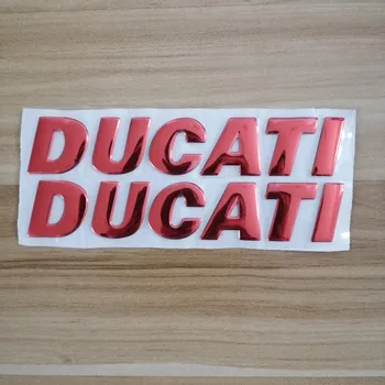 

Emblems Stickers Decals 3D Red Reflective Motorcycle Logos for Ducati 1200 959A 848 EVO ABS 796 821 895