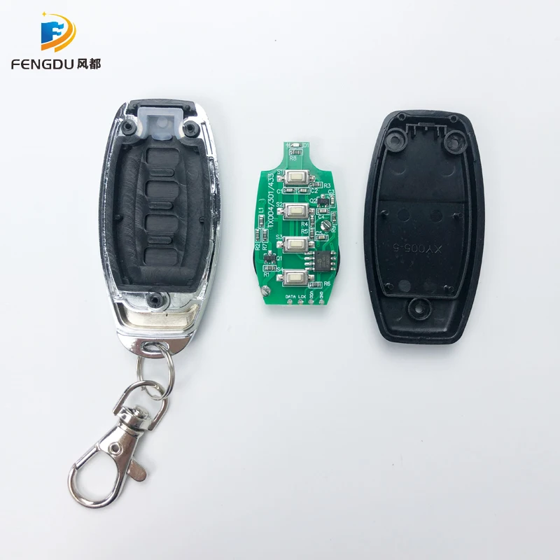 Garage Remote Control For Gate 433mhz Rolling Code HCS301 25PCS 4 Buttons automatic door controls Garage Door Opener 3
