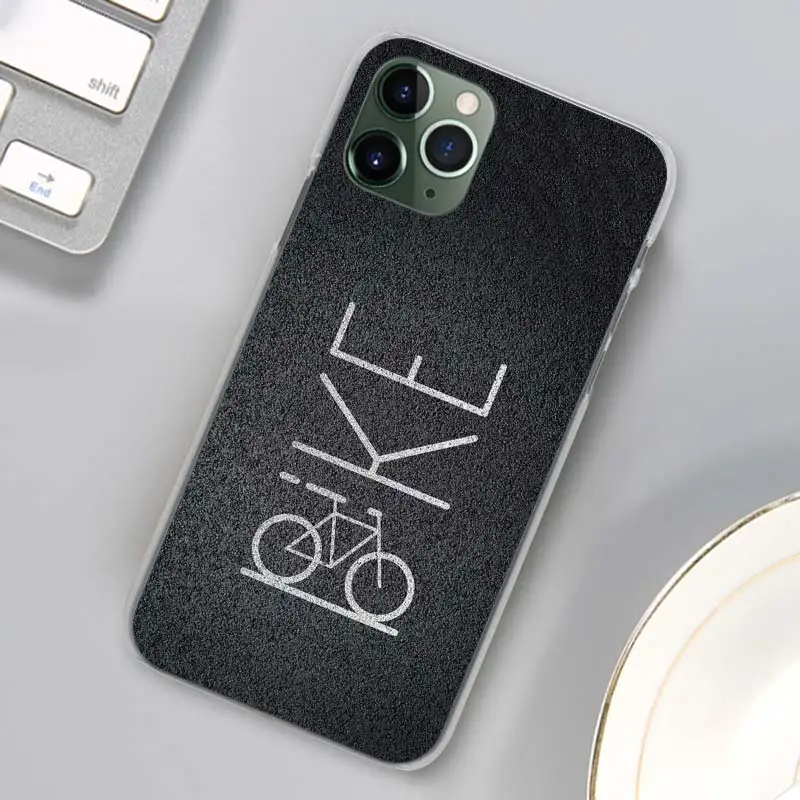 Bike Cycling art Phone Cases for Apple iPhone 11 Pro Max X XR XS MAX Case for iPhone 6 6s 7 8 Plus 5 5S SE Cover