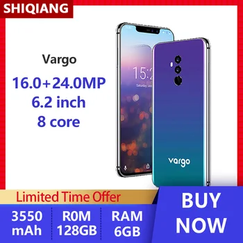

SHIQIANG Vargo 6.2Inch 16MP+24MP Global Version Smartphone 3550mAh Octa Core Android Cell Phone 4G Lte 6GB+128GB Mobile Phones