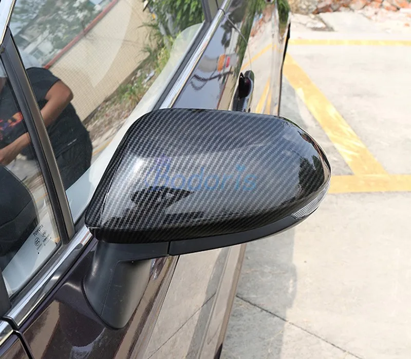 

For Toyota Corolla 2019 Carbon Fiber Color Side Mirror Cover Rear View Overlay Protector Panel Chrome Car Styling Accessories