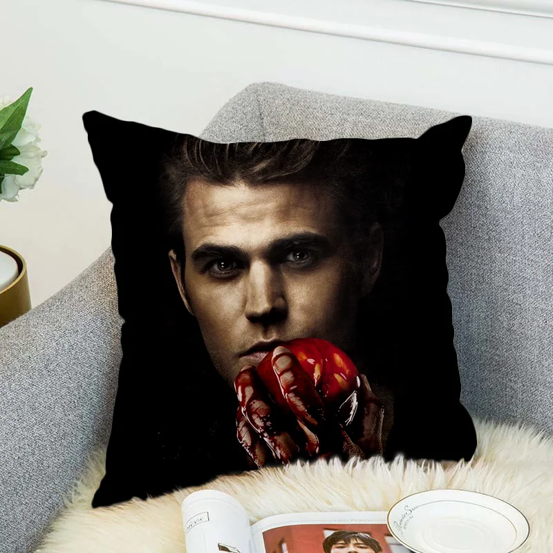 the Vampire Diaries Pillow Case Polyester Decorative Pillowcases Throw Pillow Cover style-4