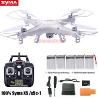 Original SYMA X5C/ X5C-1 Explorers Drone 2.4G 4CH 6-Axis Gyro RC Quadcopter With 2.0MP HD Camera RTF RC Helicopter for kids toys 1