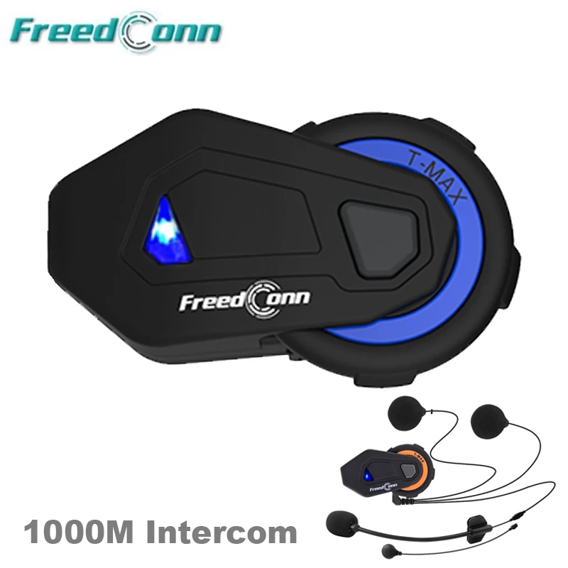 T MAX Motorcycle Bluetooth Intercom Helmet Headset 1000M 6 Riders  Waterproof FM Radio Helm Headphone Interphone|Helmet Headsets| - AliExpress