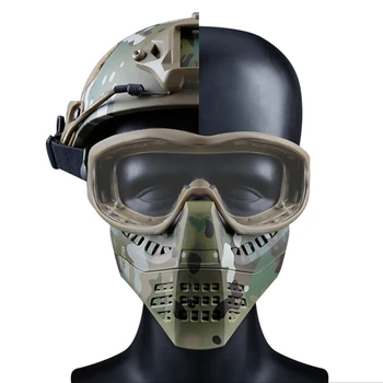 

Tactical Paintball Mask Combat Airsoft Full Face Mask Military Army Lens Protective CS Game Mask