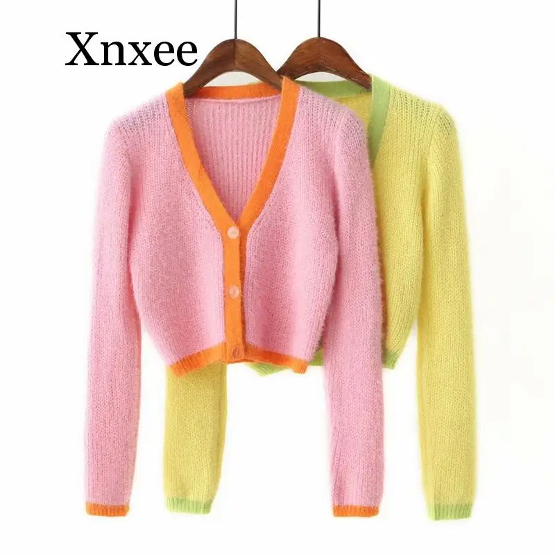 Pink cardigan women sweaters korean 