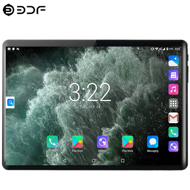 2.5D стальной экран 10,1 дюймов планшетный ПК Android 9,0 4G Телефонный звонок десять ядер 8 ГБ+ 128 Гб rom Bluetooth Wi-Fi планшет+ клавиатура