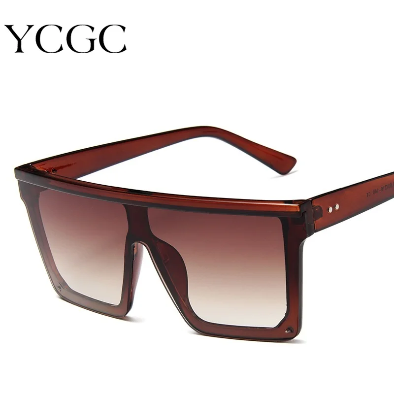 Clear Hipster Oversized Square Tinted Sunglasses with Red Sunwear Lenses