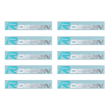 

Car styling 10Pcs Nickel R design Interior Decoration Sticker Decal For Volvo Rdesign XC90 S60 XC60 V70 S80 S40 V50 V40 V60 C30
