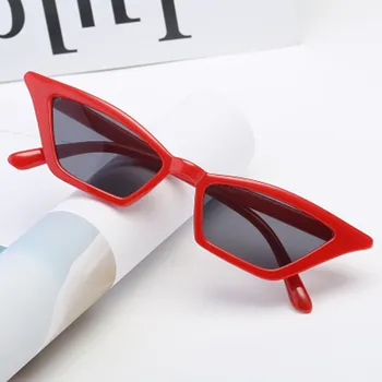 

Vintage Black Cat Eye Sunglasses Women Fashion Designer Mirror Small Frame Cateye Sun Glasses Riding Driving For Female UV400