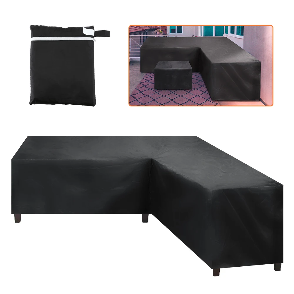 Corner Outdoor Sofa Cover Garden Rattan Corner Furniture Cover V Shape
