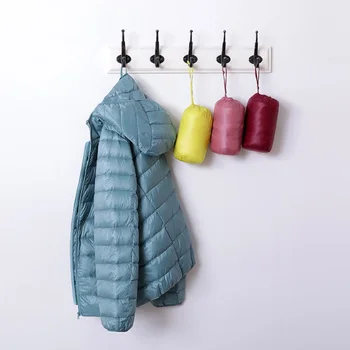 

2019 New Winter White Duck Down Jacket Thin Womens Clothing Warm Coat Lady Ultra Light Oversize Down Slim Female Windproof Parka