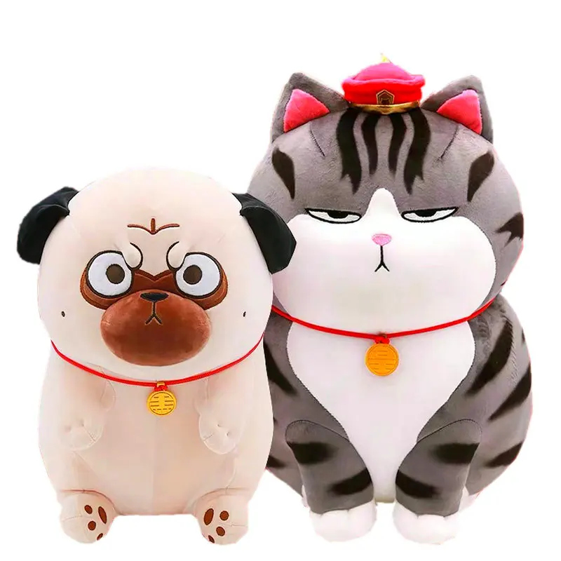 Игрушечная плюшевая игрушка в виде кошки сыночка ленивые глаза страшный мопс