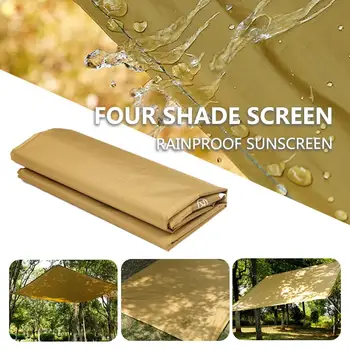 

Awning Square 3-4 People Shade Canopy Gazebo Waterproof Travel Camp Practical Shade Screen Tent Cloth Outdoors Portable Durable