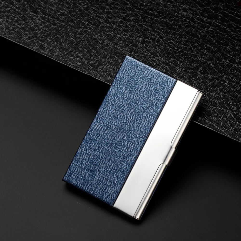 Long stainless steel business card case Pocket Stainless Steel Metal Business Card Holder Case ID Credit Wallet 1104#B