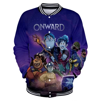 

Pixar Onward Jacket Casual Men's Baseball Jacket Male 3D Cartoon Animal Find The Magic Coat Jackets Men Clothes Slim Asian Size