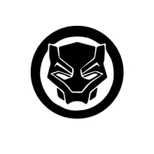 Marvel The Avengers Black Panther Sign Car Wall Sticker Vinyl Marvel Movie Logo Decor Auto Window Decals Removable Murals
