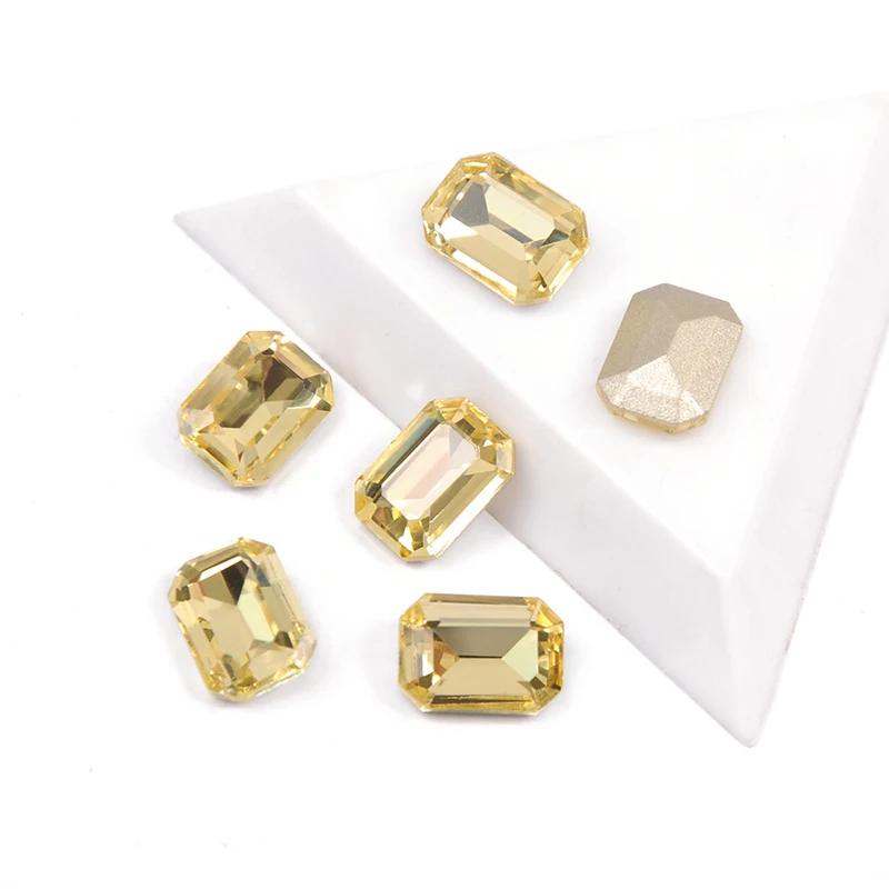 Loose rhinestones Светильник с кристаллами топаз occangle K9 стекло пришивные стразы аппликации для DIY одежды изделия для шитья ювелирные изделия аксессуары - Цвет: Loose rhinestones