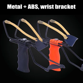 

Powerful Hunting Slingshot Catapult with Rubber Bands Wrist Catapult Outdoor Equipment Hunting Bow Tools Shot Set Accessories