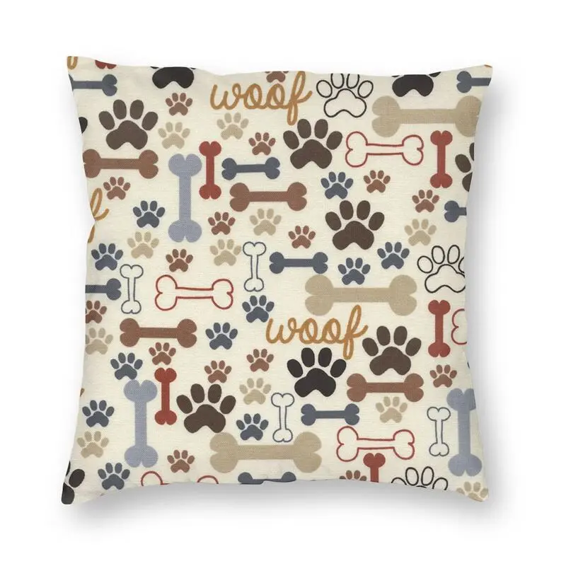 Printing Animal Cartoon dog Cotton Linen Pillow Case Cushion Cover Home Déco 