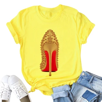 

Yellow T Shirt Women 2020 New Harajuku Kawaii Cartoon Women T-Shirts Summer Graphic Fashion Tops Tee Short Sleeve Female Tshirt