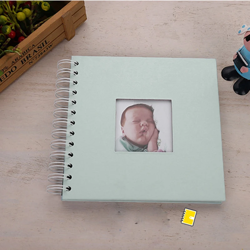 20 страниц DIY Fotoalbum, фотоальбом для детей, книга памяти, бумага, фотоальбом для детей, скрапбукинг, фотоальбом - Цвет: Синий