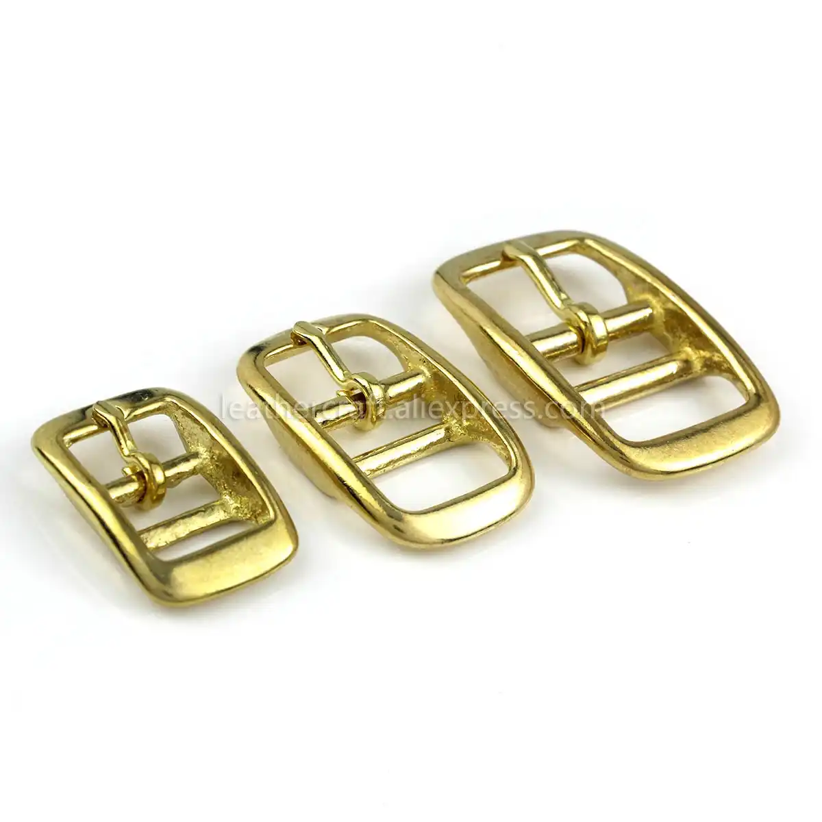 20 x Double Buckle Iceland Buckle Brass approx 13mm