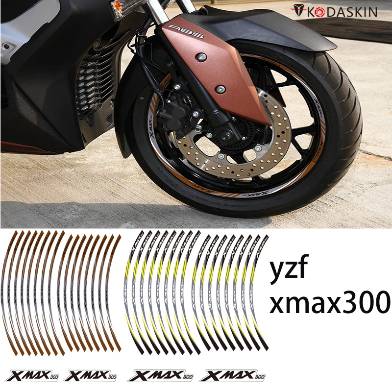 KODASKIN 2D наклейка с эмблемой обода колеса для Yamaha XMAX300 xmax 300 yzf|Наклейки на