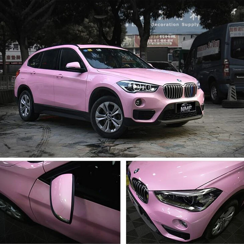 Macaroon Pink Car Films Car Interior Vinyl Wrap Sticker Decals Sheet