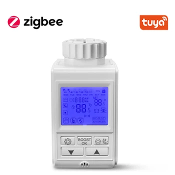 

Tuya Zigbee Thermostat Smart TRV Thermostatic Radiator Valve Controller Heater Temperature Works with Alexa Google Home