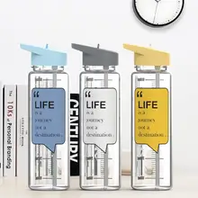 Для Dropshops 550 мл портативная герметичная прозрачная бутылка кварцевая кристальная бутылка для воды целебная стеклянная чашка бутылка для питьевой воды