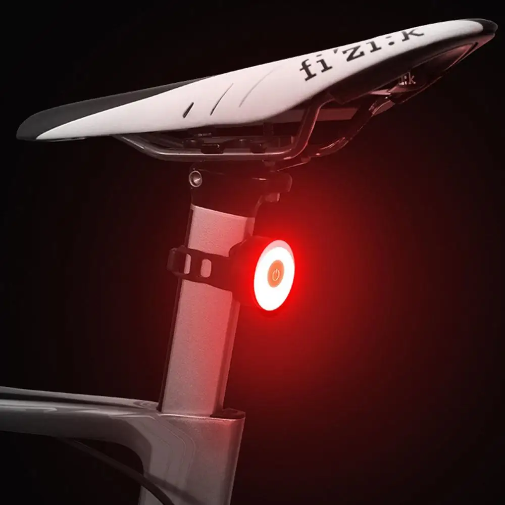

LED Bicycle Tail Light USB Charging Bike Rear Light Mini Waterproof Safety Warning Cycling Light Helmet Backpack Lamp Accessory