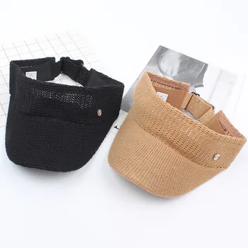 

1PCS Solid Color Hat Gorras Lady Kintted Cap Snapback Sun Hat Streetwear Caps Chapeu Outdoor Cap Hot sale Open Top Baseball Cap