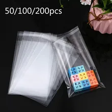 

Wholesale 50/100/200pcs Transparent Self-adhesive Small Cello Self Sealing Bag package Thick Clear Cellophane OPP Plastic poly